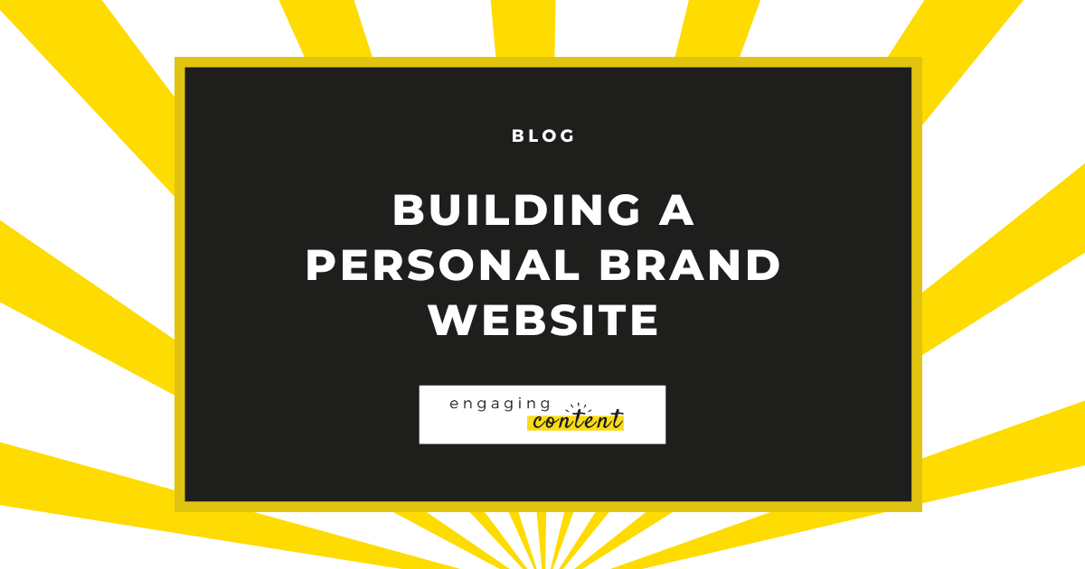 building a personal brand website