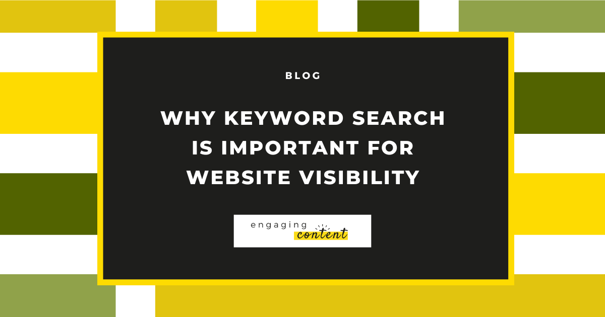 keyword search for visibility