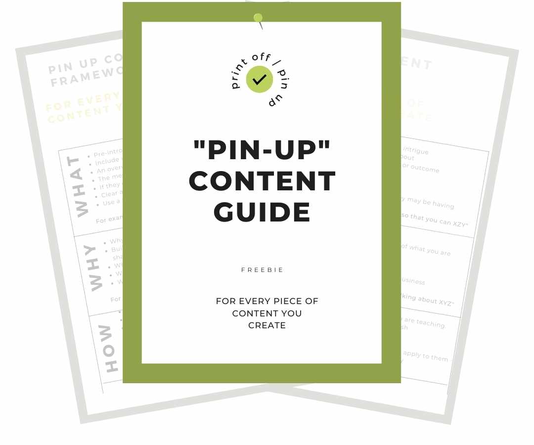 "Pin-Up" Content Guide
