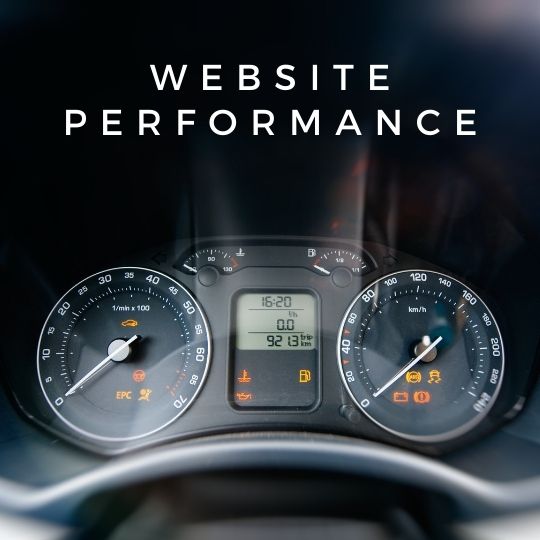 website performance dashboard