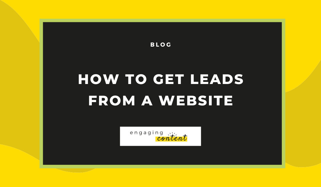 How to get leads from a website