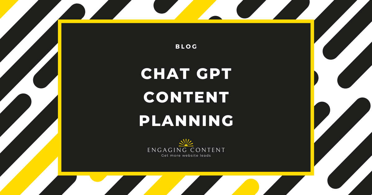 Chat GPT content planning